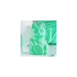 Chat japonais porte bonheur maneki neko couleur menthe