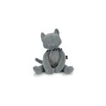 Chat meloe 56cm bleu gris