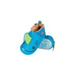 Chaussons bb cuir souple bleu 16 -