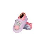 Chaussons bébé en cuir souple lilas 16 Chaussons bébé en cuir souple lilas 16