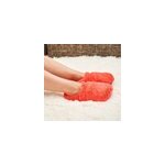 Chaussons chauffants corail