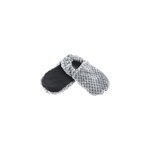 Chaussons chauffants gris paillette