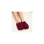 Chaussons chauffants prune