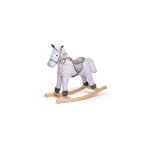 Cheval � bascule � motifs en bois