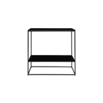 Chic - console noire et m�tal 80x80 cm