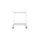 Chic - desserte � roulettes blanche