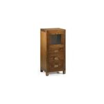 Chiffonnier 3 tiroirs bronze bois marron