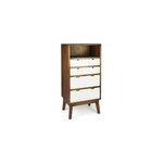 Chiffonnier 4 tiroirs bronze bois - bronze
