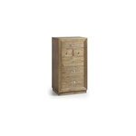 Chiffonnier 6 tiroirs bronze bois marron