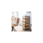 Chiffonnier en bois de manguier et métal Chiffonnier en bois de manguier et métal