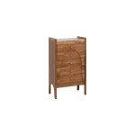 Chiffonnier en marbre et bois d'acacia