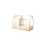 Ciel de lit cabane gaze coton jeanne Ciel de lit cabane gaze coton jeanne