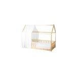 Ciel de lit cabane gaze coton jeanne Ciel de lit cabane gaze coton jeanne