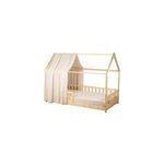 Ciel de lit cabane gaze coton jeanne Ciel de lit cabane gaze coton jeanne