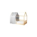 Ciel de lit cabane gaze coton jeanne Ciel de lit cabane gaze coton jeanne