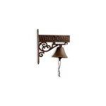 Cloche welcome fonte fonte marron -