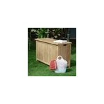 Coffre de jardin en teck 120 cm aoba