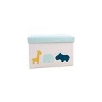 Coffre à jouets en tissu et pouf zanimo Coffre à jouets en tissu et pouf zanimo