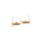 Coffret 2 verres à whisky topographiques Coffret 2 verres à whisky topographiques