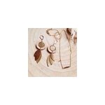 Coffret cadeau bijou fminin boucles solaris et collier grenat