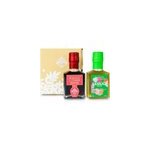 Coffret huile d'olive basilic 100ml et vinaigre balsamique blanc framboise 100ml
