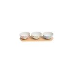 Coffret plateau avec 3 bols donna Coffret plateau avec 3 bols donna