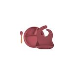 Coffret repas assiette cuill�re bavoir
