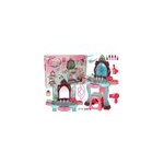 Coiffeuse coffret beaut avec miroir clairage et son bijoux rose fonc