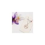 Collier en argent rond diamant