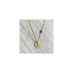 Collier astr�e taureau emeraude verte