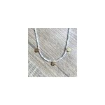 Collier c�leste m�dailles pierre de lune