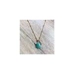Collier clara aventurine or
