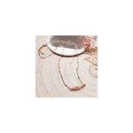 Collier court comète pierre lune rose Collier court comète pierre lune rose
