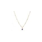 Collier court lapis lazuli - no