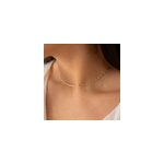 Collier dor� - maille escargot