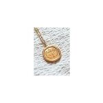 Collier double coeur or nature profonde