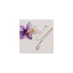 Collier forme goutte en argent 925me