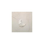 Collier jaci croissant de lune argent