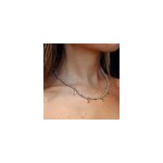 Collier en labradorite naturelle lunes d'or