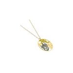 Collier long orabella pendentif laiton dor� fabrication artisanale