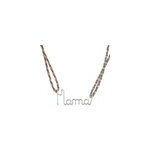 Collier mama tresse argent massif 925