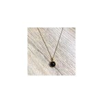 Collier margaux onyx noir or