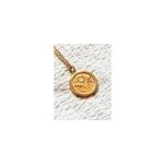 Collier mdaille guidance or