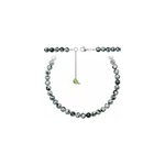 Collier obsidienne neige