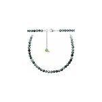 Collier obsidienne neige