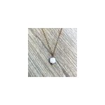 Collier opale rose plaqu� or carrie