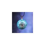 Collier pendentif orgone yoga turquoise