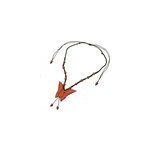 Collier pendentif papillon en jaspe