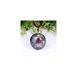Collier pendentif yoga orgone am�thyste