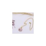 Collier plaqu or rond diamant